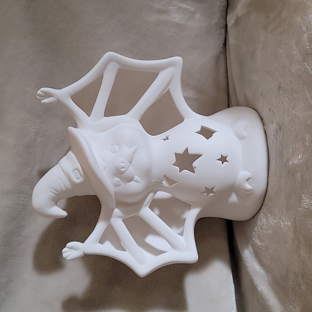 Halloween Ceramic Led Bat, paint able,